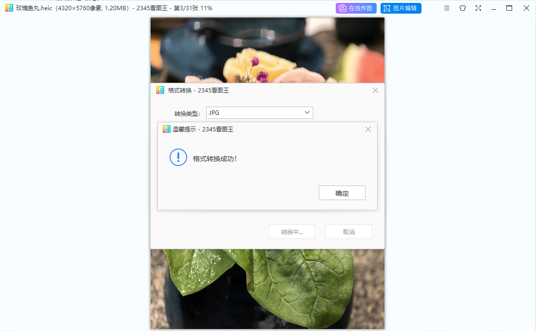 画质:HEIC → BMP