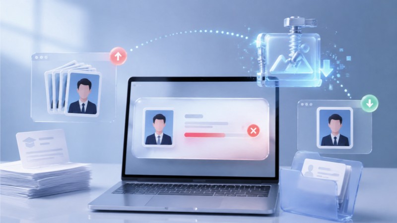 教师资格证报名照片体积超限