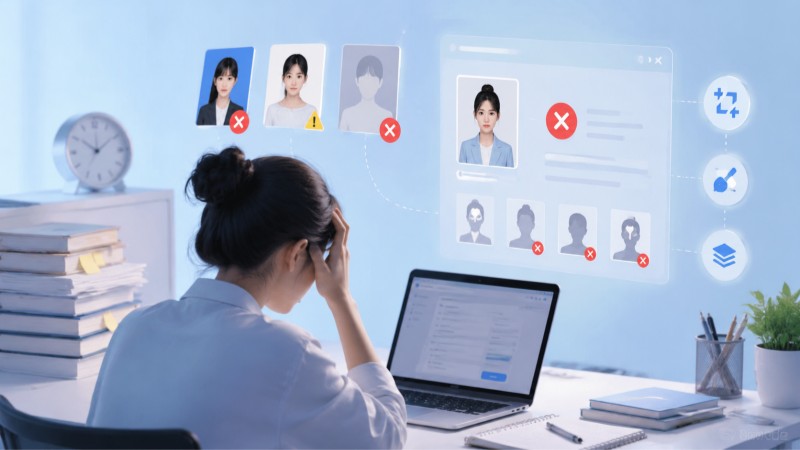 国家公务员考试报名自拍证件照